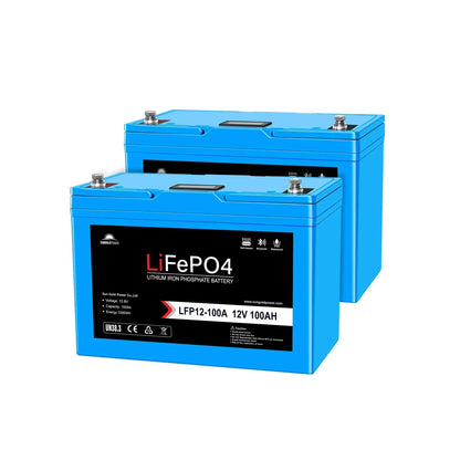SunGoldPower LiFePo4 Deep Cycle Battery Bluetooth / SelfHeating / IP65 12V 100Ah/200Ah