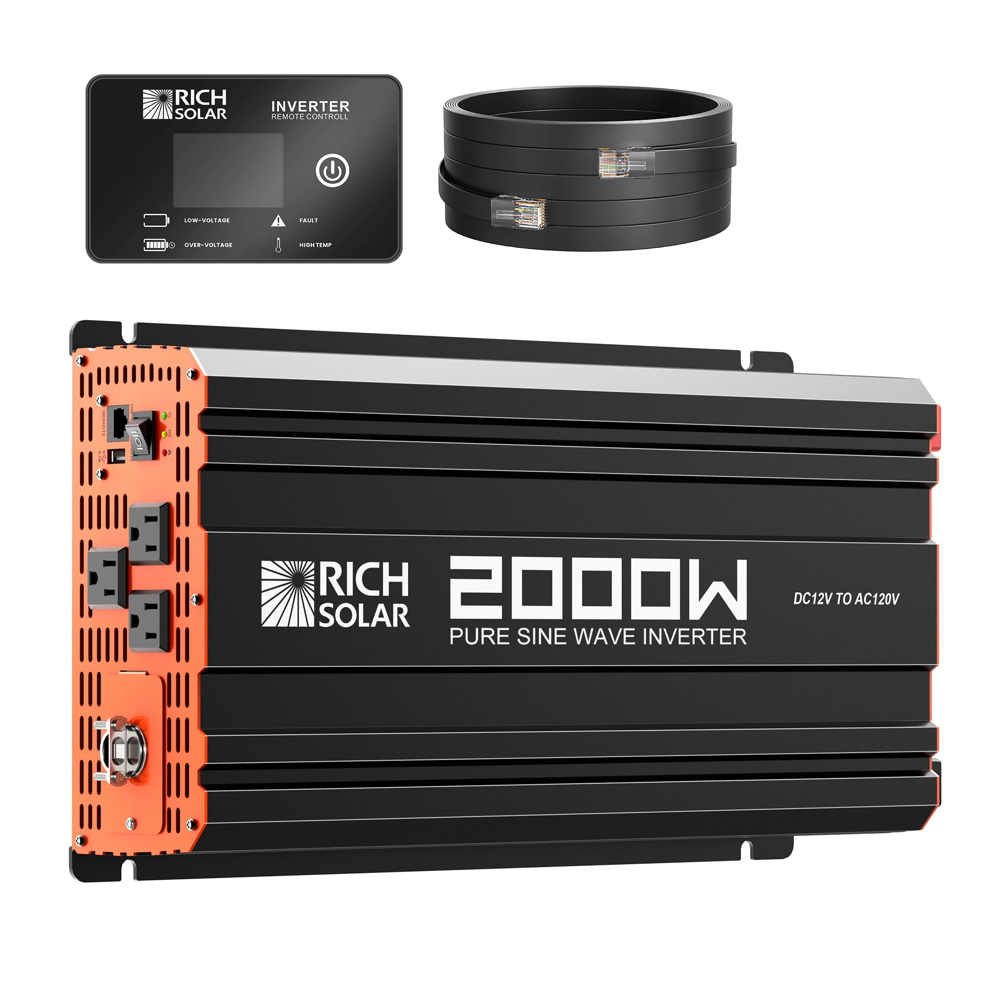 Rich Solar Nova Pure 2K 2000W 12V Pure Sine Wave Power Inverter