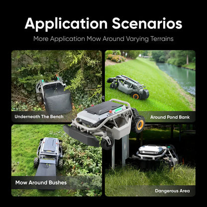 Mowrator Lawn Mower Bundle MaintenanceFree S1 2WD 12Ah