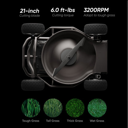 Mowrator Lawn Mower Bundle Easy Mow S1 4WD 18AH