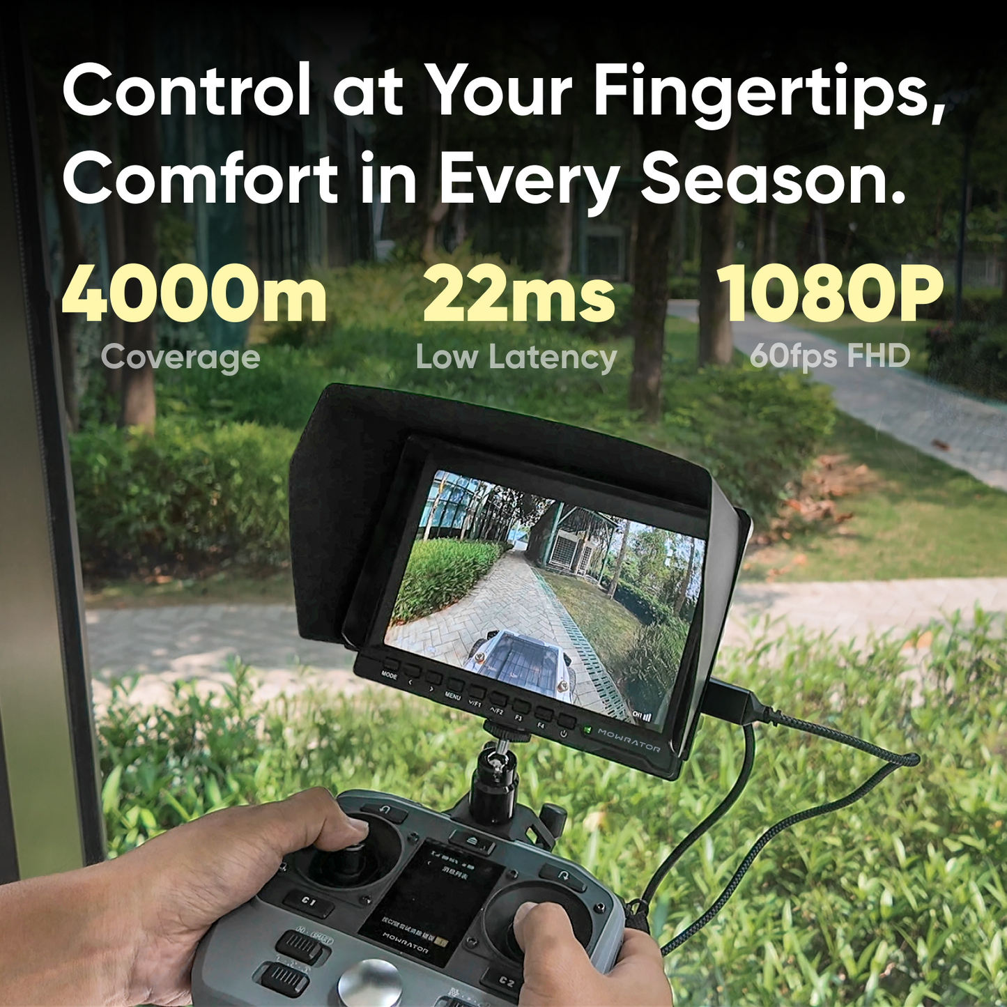 Mowrator IndoorMow Bundle Lawn Mower + MOWFUN FPV S1 4WD