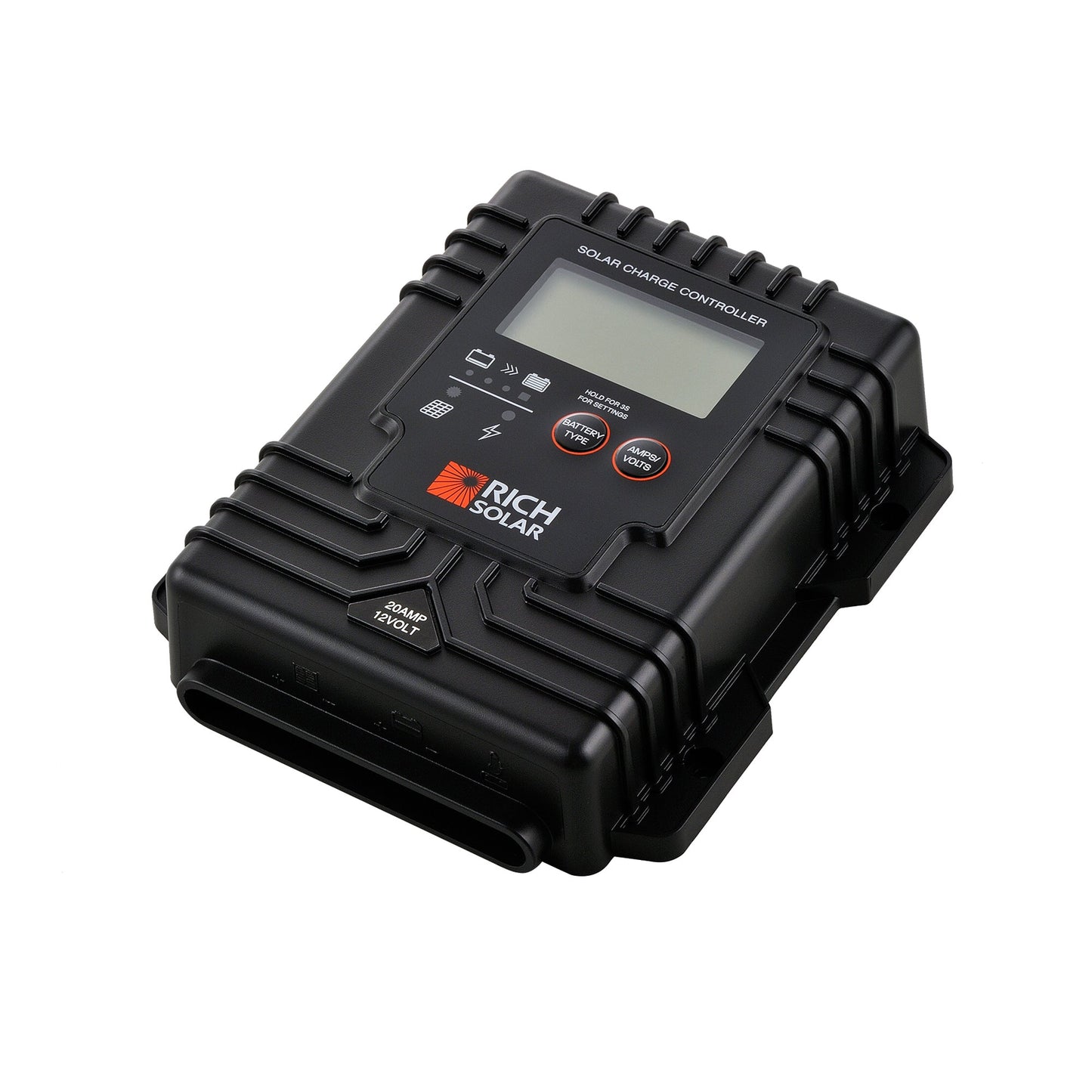 Rich Solar Bravo 20A Waterproof PWM Solar Charge Controller For Off Grid Power