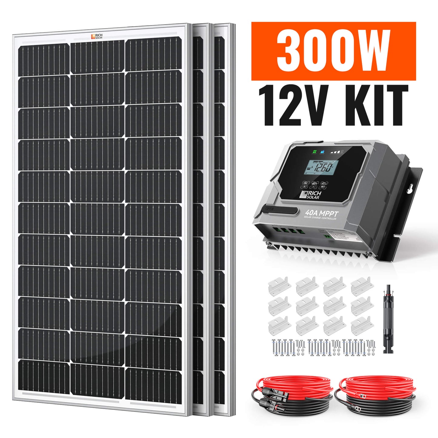 Rich Solar Renogy 300 Watt Solar Kit For Home Backup Power