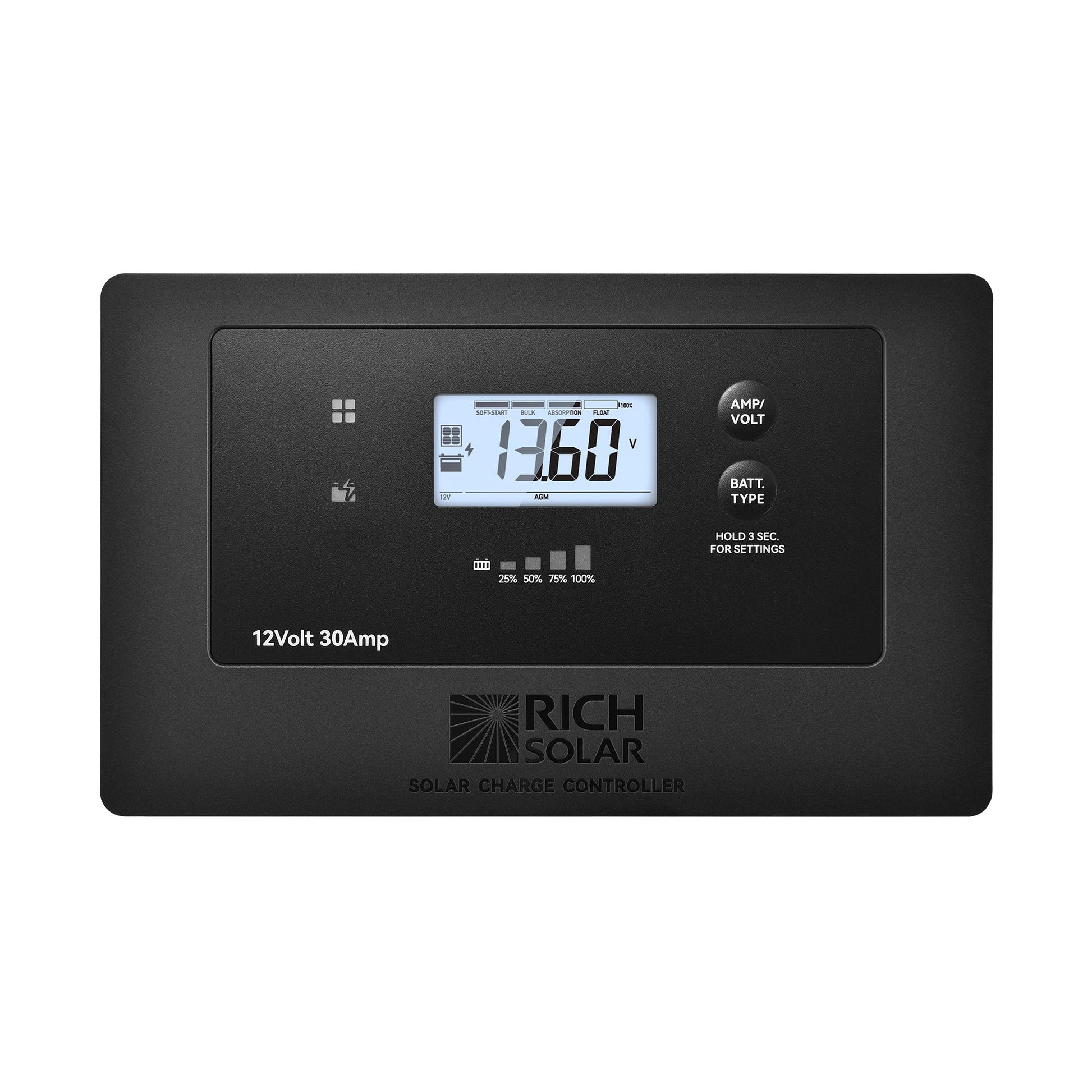 Rich Solar Bravo Air 30A Solar Controller With Bluetooth And Multi Protection