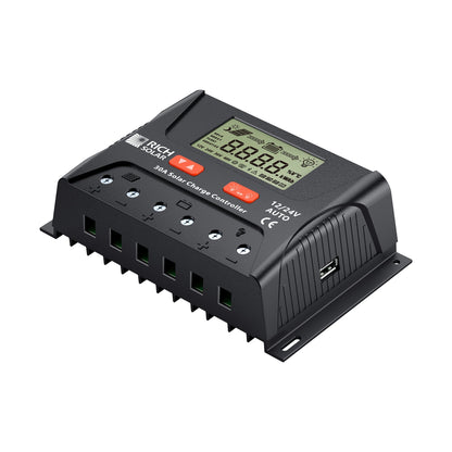 Rich Solar Bravo Legend 30A PWM Solar Charge Controller 12V 24V Auto RVs Boats