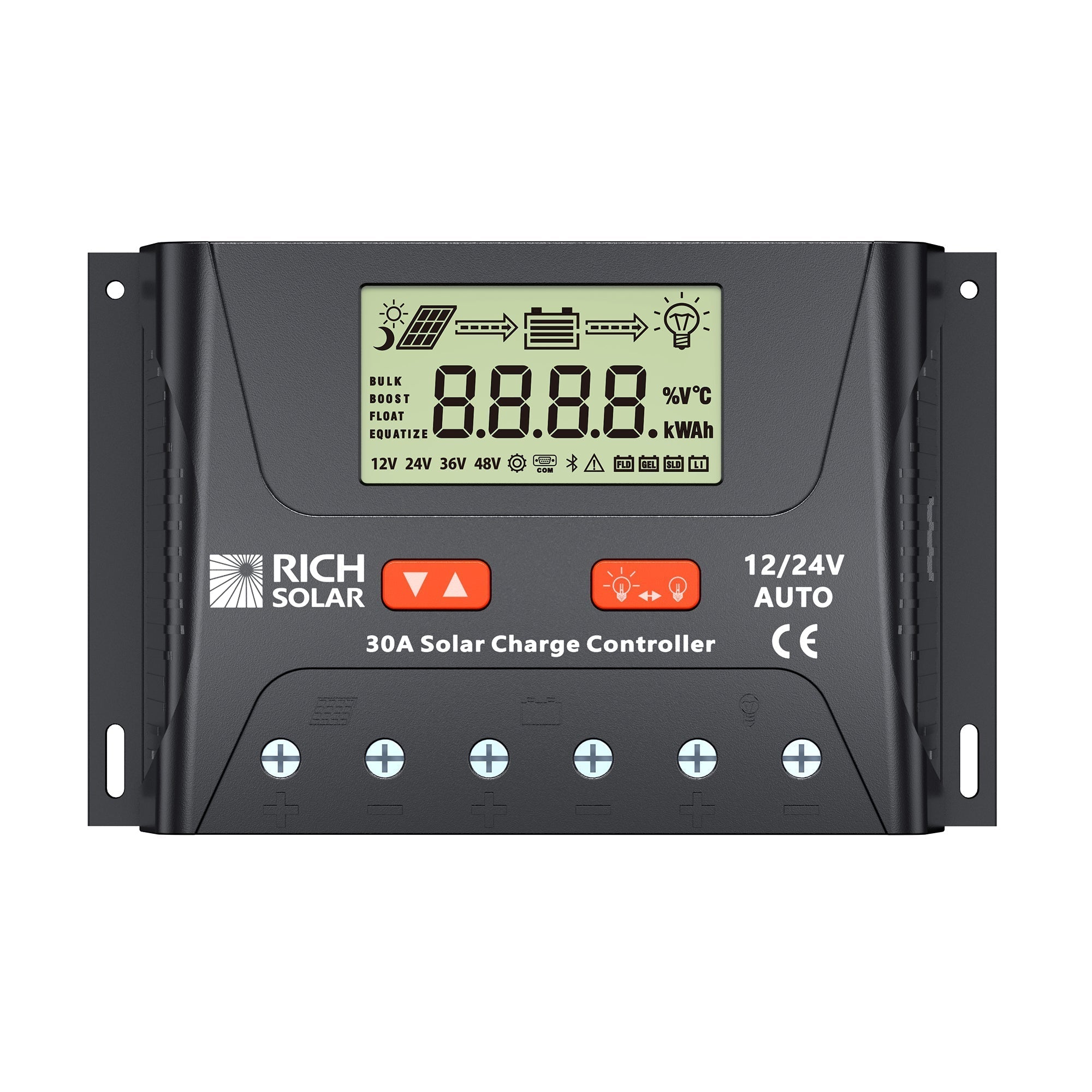 Rich Solar Charge Controller 30A 12V 24V Auto – Smart Edge Robotics