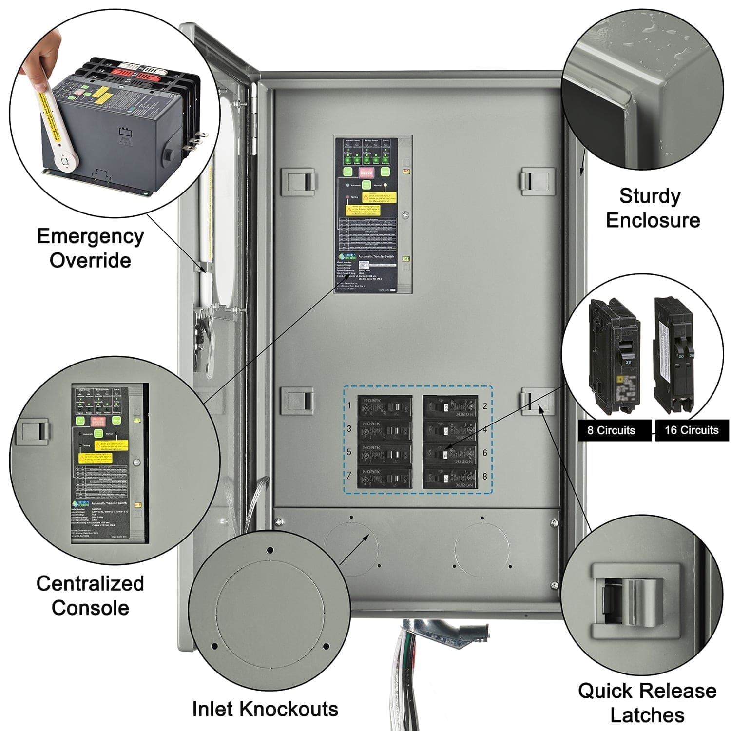 Nature's Generator 30A Automatic Generator Transfer Switch