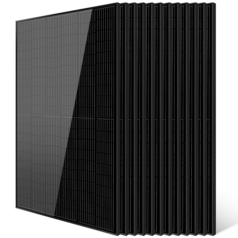 SunGoldPower 370W/ 415W/ 500W Mono Black PERC Solar Panel UL 61730 CEC Listed