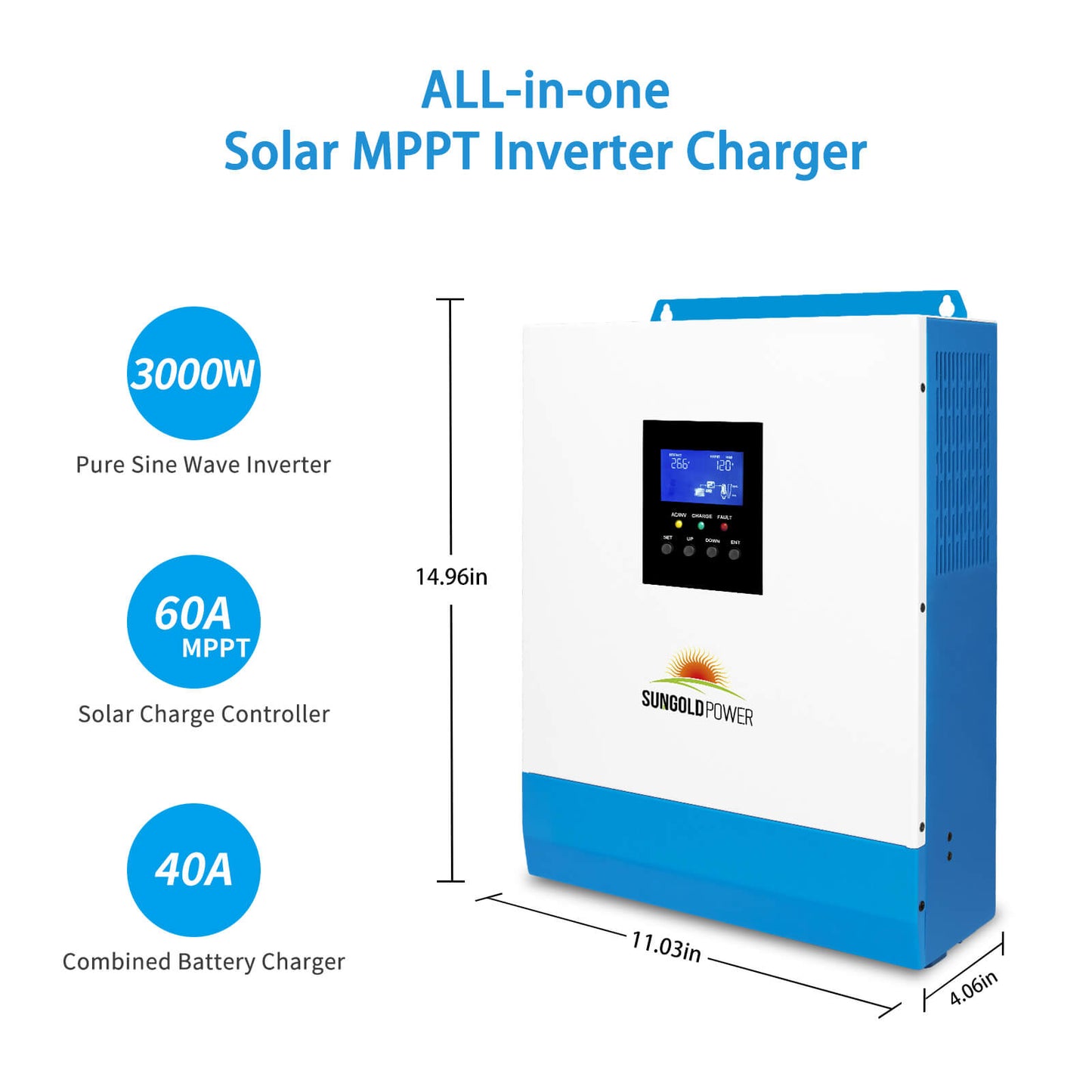 SunGoldPower Solar Kit 3000W 24V Inverter SGKT3PRO