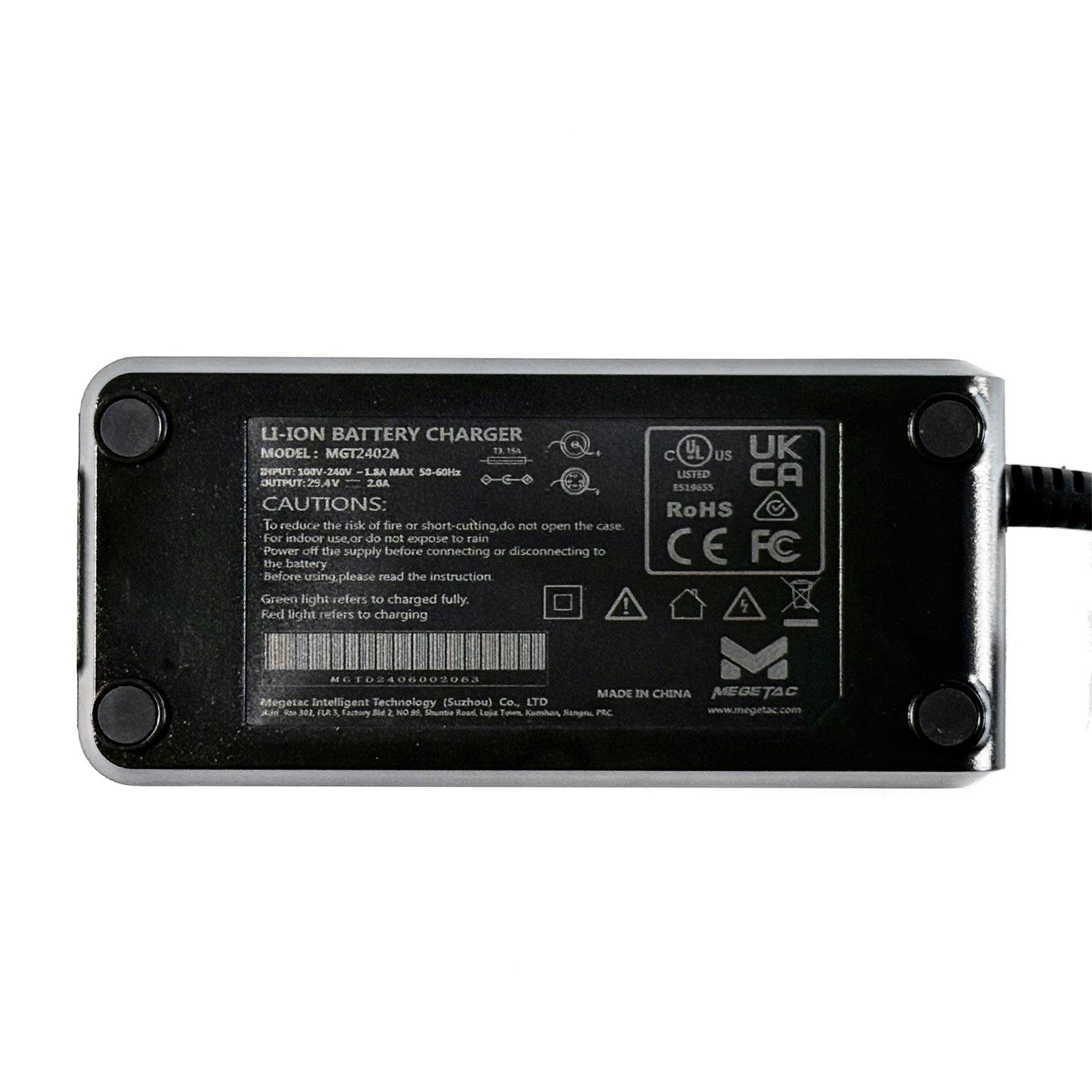 Eurorau Electric Bike Charger 24V2A