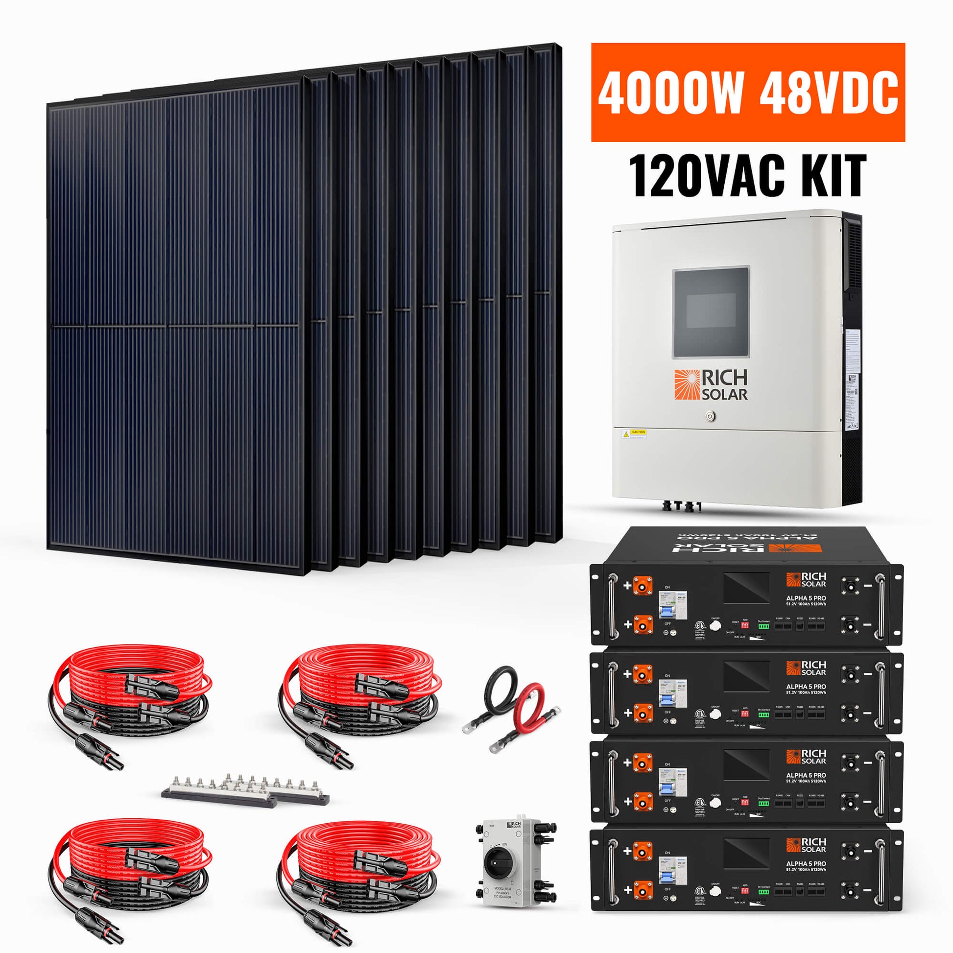 Rich Solar EG4 4000W Solar Inverter Kit For Home Power