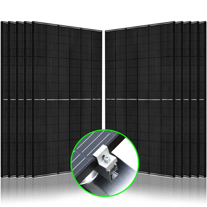 Natures Generator Solar Panel 410 Watt (10 Pack) With Mount Rack