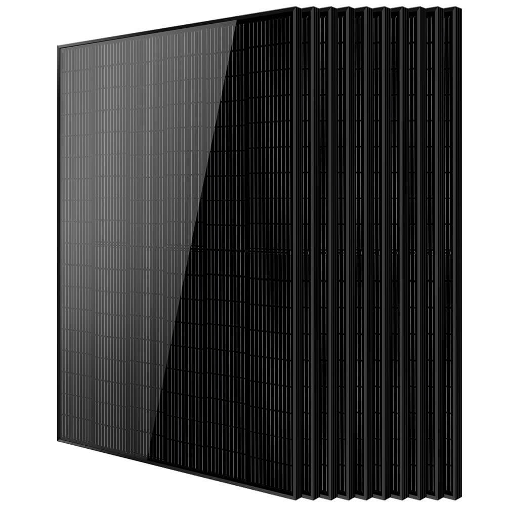 SunGoldPower 370W/ 415W/ 500W Mono Black PERC Solar Panel UL 61730 CEC Listed