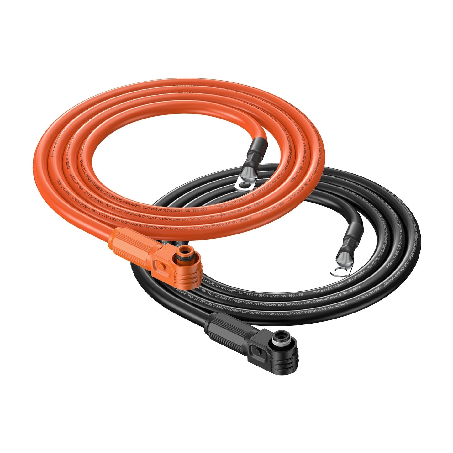 Rich Solar WindyNation 4 AWG Battery Inverter Cable Orange Black Custom Length