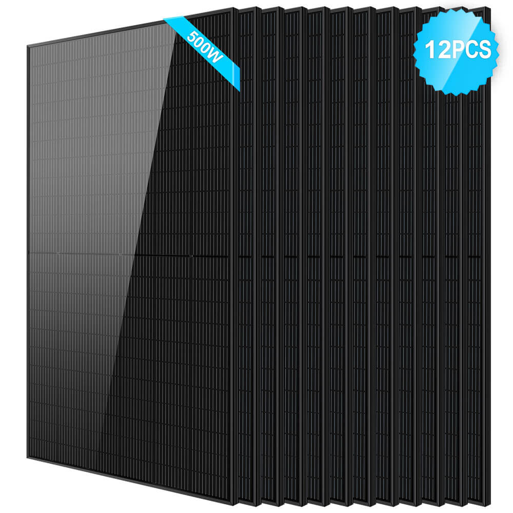 SunGoldPower 500W Mono Black PERC Solar Panel UL61730 CEC Listed