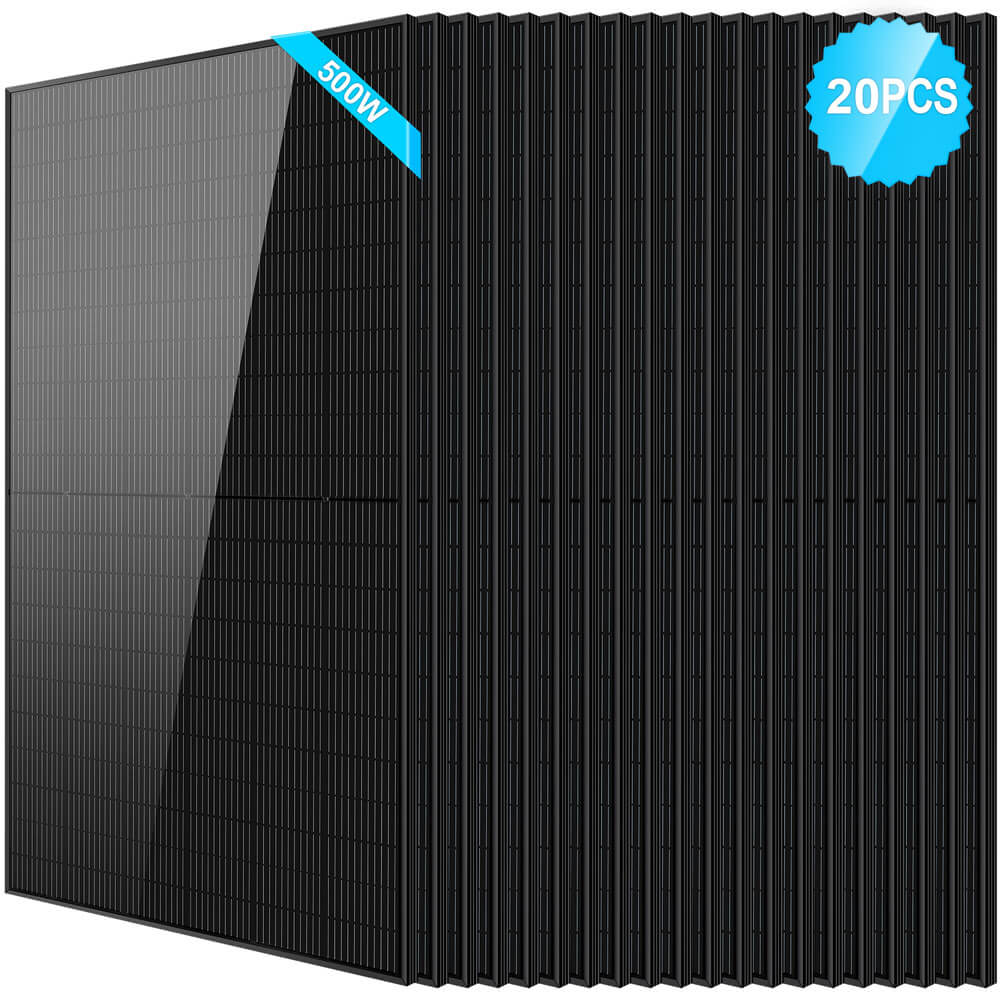 SunGoldPower 500W Mono Black PERC Solar Panel UL61730 CEC Listed