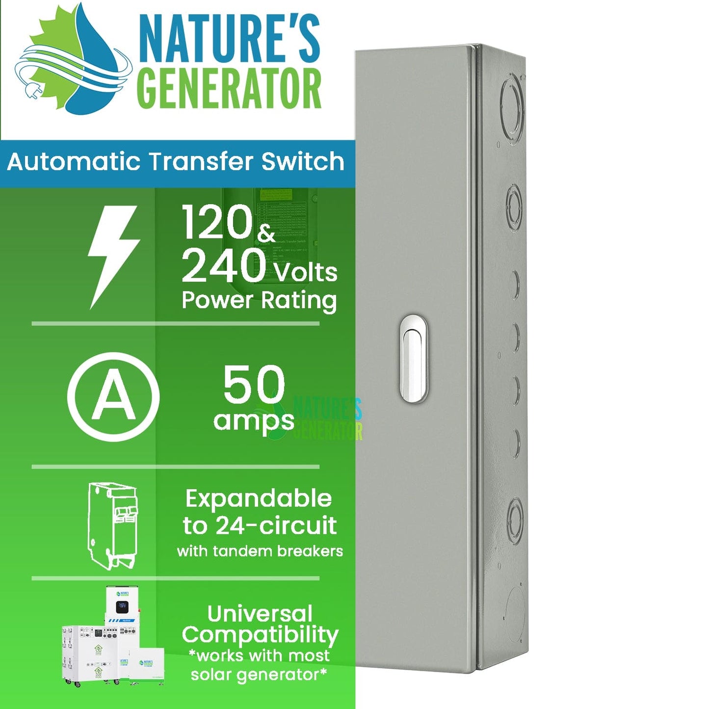 Natures Generator Automatic Transfer Switch 50A