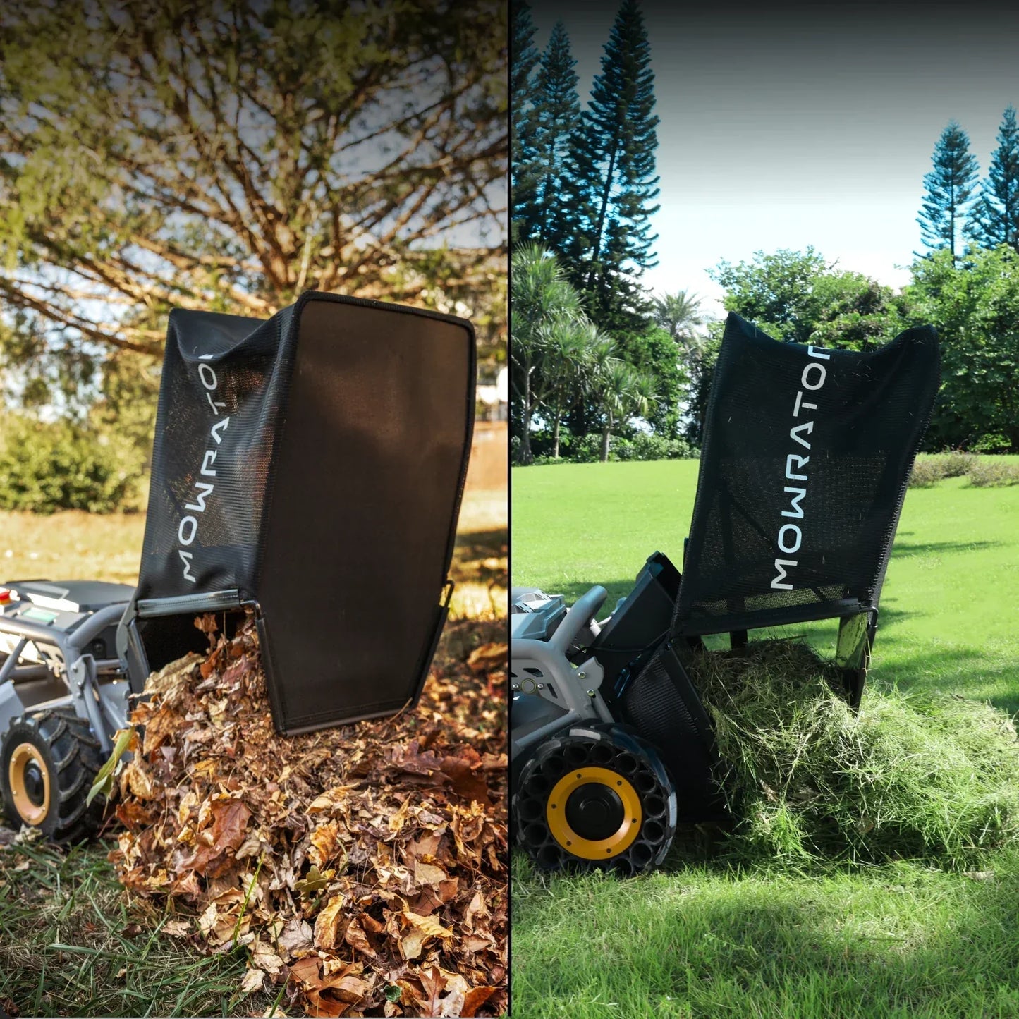 Mowrator 2in1 Accessory Set Auto Dumping & Leaf Collection