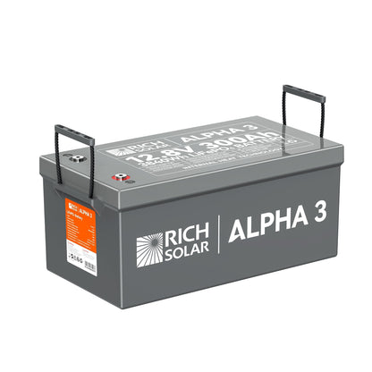 Rich Solar Alpha 3 12V 300Ah LiFePO4 Battery With Internal Heat Bluetooth