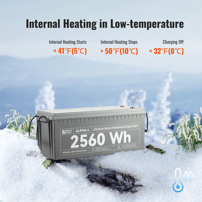 Rich Solar Alpha 4 24V 100Ah LiFePO4 Battery With Bluetooth And Self Heating
