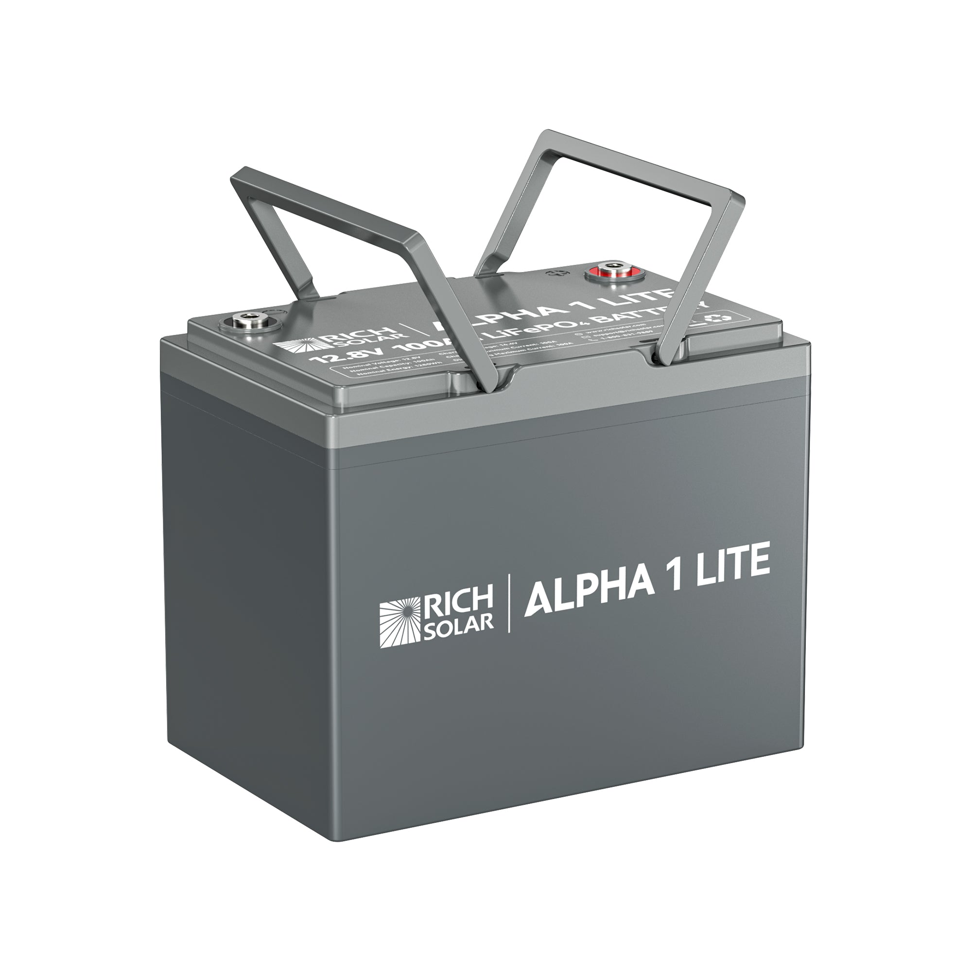 Rich Solar Alpha 1 Lite 12V 100Ah LiFePO4 Battery Lightweight Power For RVs Vans
