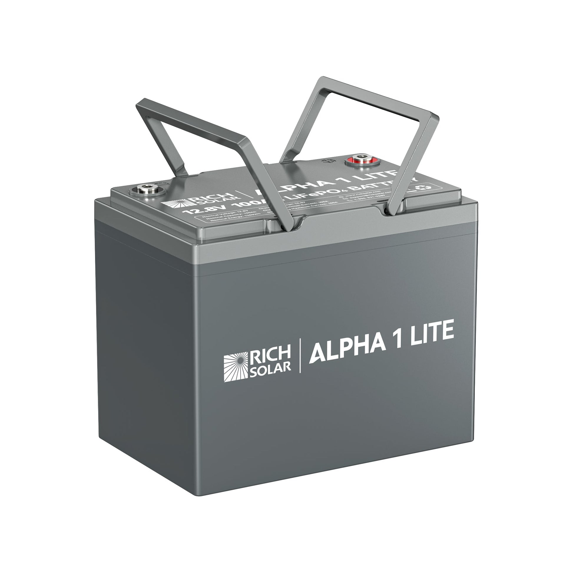 Rich Solar Alpha 1 Lite 12V 100Ah LiFePO4 Battery Lightweight Power For RVs Vans
