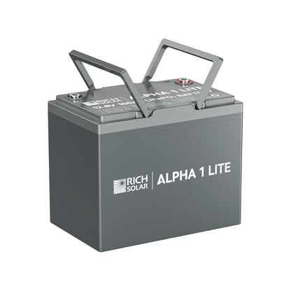 Rich Solar Alpha 1 Lite 12V 100Ah LiFePO4 Battery Lightweight Power For RVs Vans