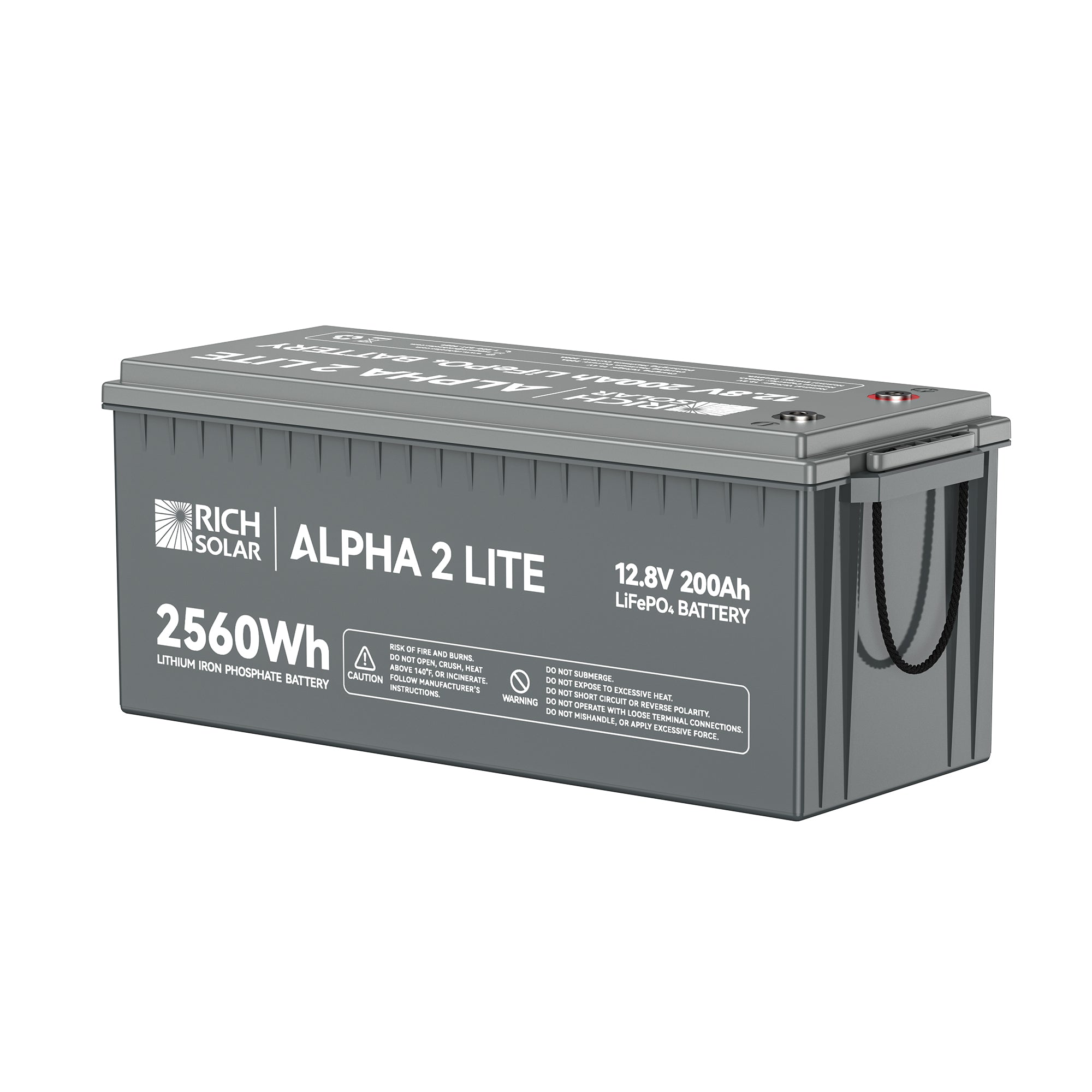 Rich Solar Alpha 2 Lite 12V 200Ah LiFePO4 Battery With 4000 Deep Cycles