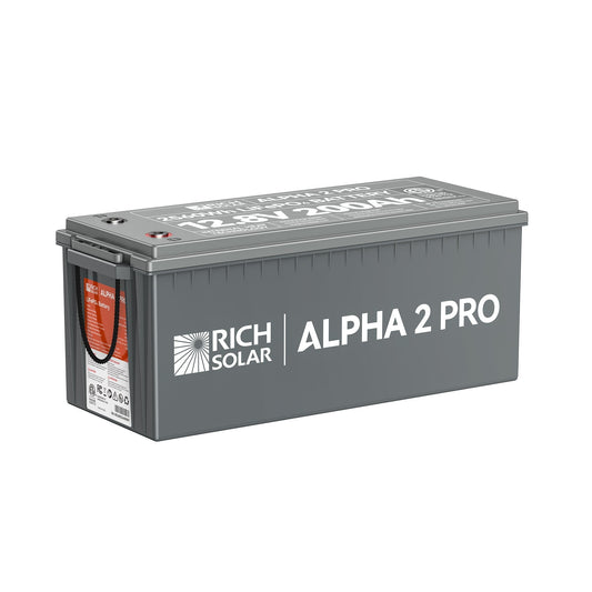 Rich Solar Alpha 2 PRO 200Ah LiFePO4 Battery 7000 Cycles 10 Year Warranty