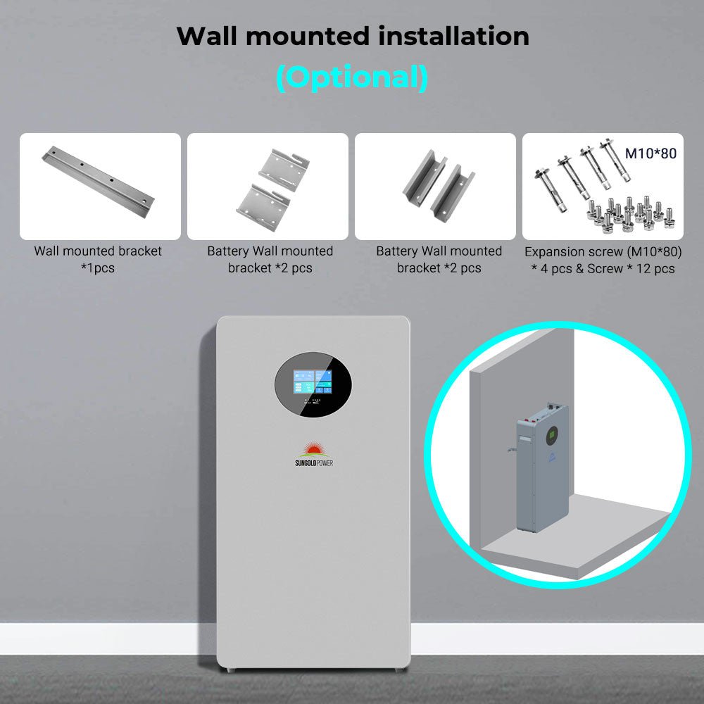 SunGoldPower Lithium Battery 51.2V 200AH SG48200T