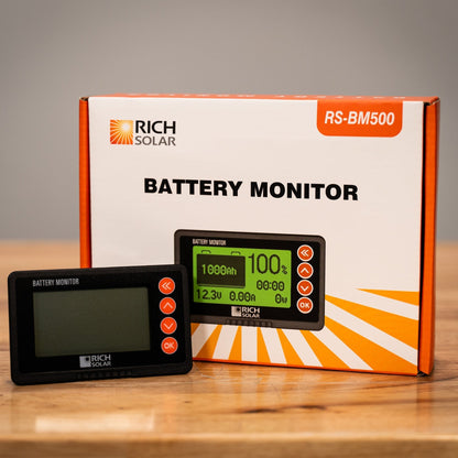 Rich Solar Renogy 500A Battery Monitor with Shunt Easy Installation