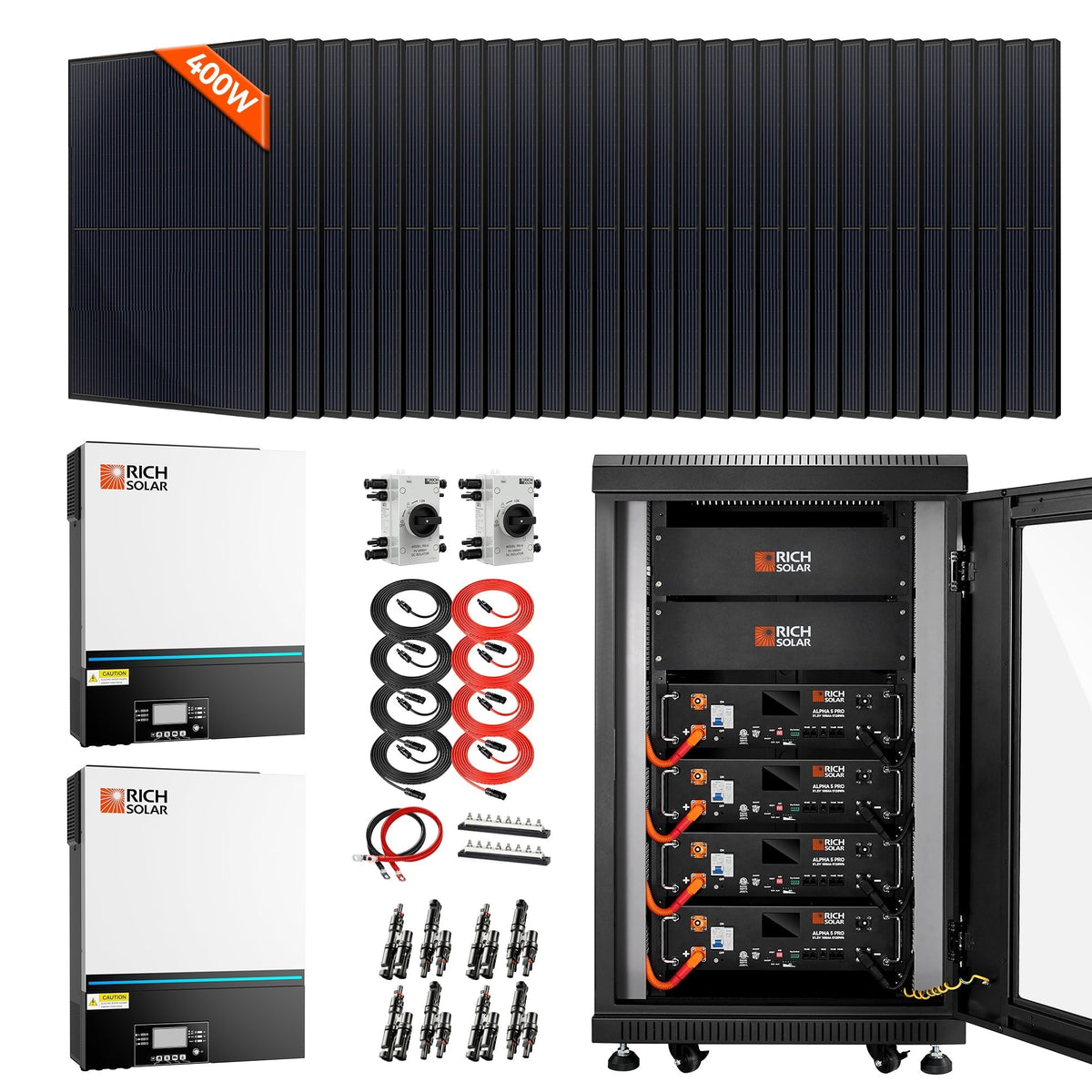 Solar Microgrid Kit Rich Solar Off Grid Solar Kit 13000W 120/240V Output – Smartedgerobotics