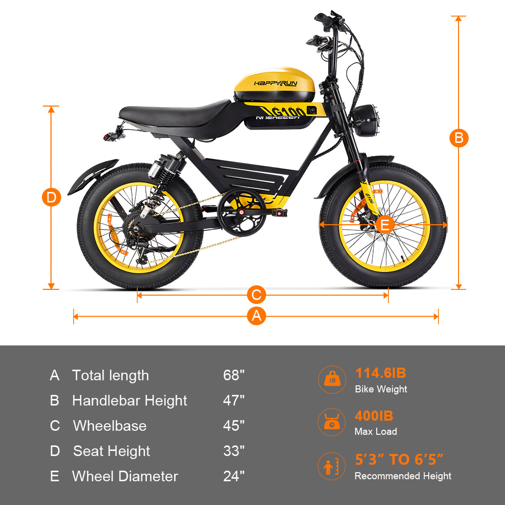 HappyRun Ebike G100 1000W