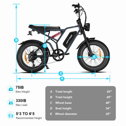 HappyRun Offroad Electric Bike G60 Pro