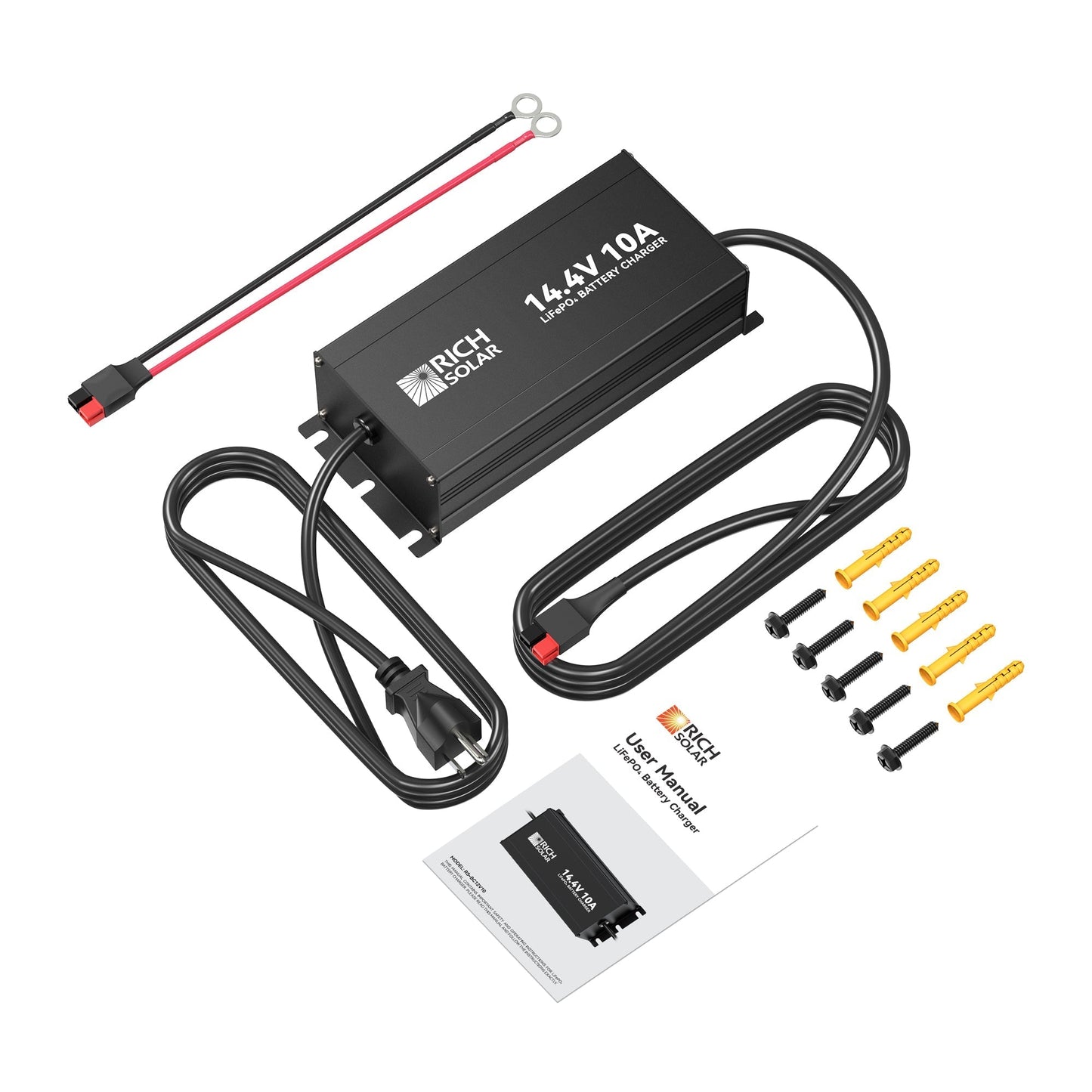 Rich Solar Noco LiFePO4 Battery Charger 12V 10A With Universal AC Input