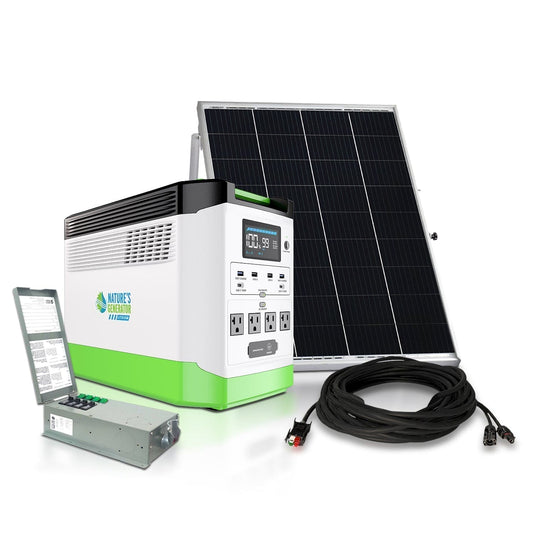 Natures Generator Solar Generator with Transfer Switch 1800
