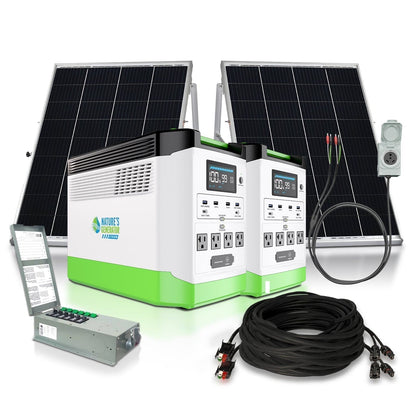 Natures Generator Solar Generator with Transfer Switch 1800