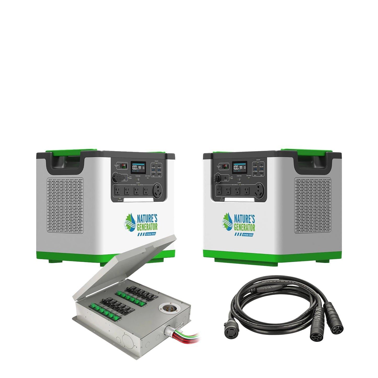 Natures Generator Solar Generator with Transfer Switch 3600