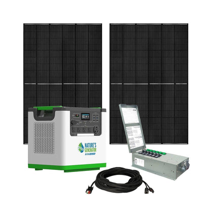 Natures Generator Solar Generator with Transfer Switch 3600