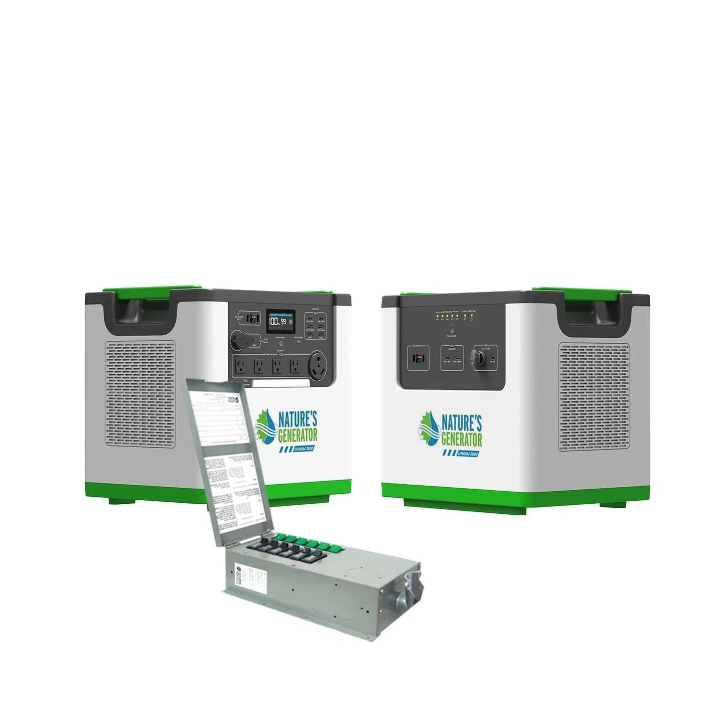 Natures Generator Solar Generator with Transfer Switch 3600