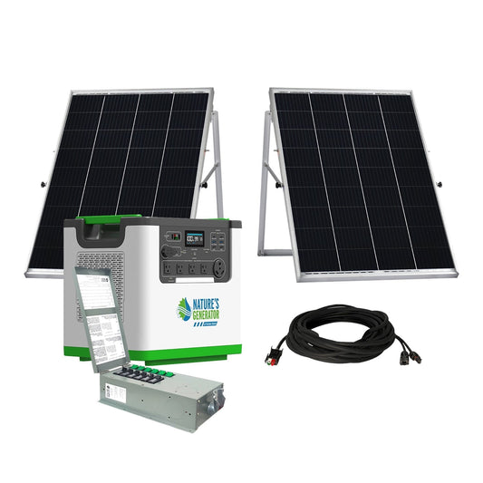 Natures Generator Solar Generator with Transfer Switch 3600
