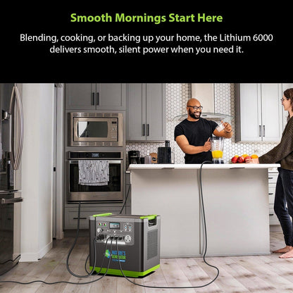 Natures Generator Lithium 6000 with Solar Panel