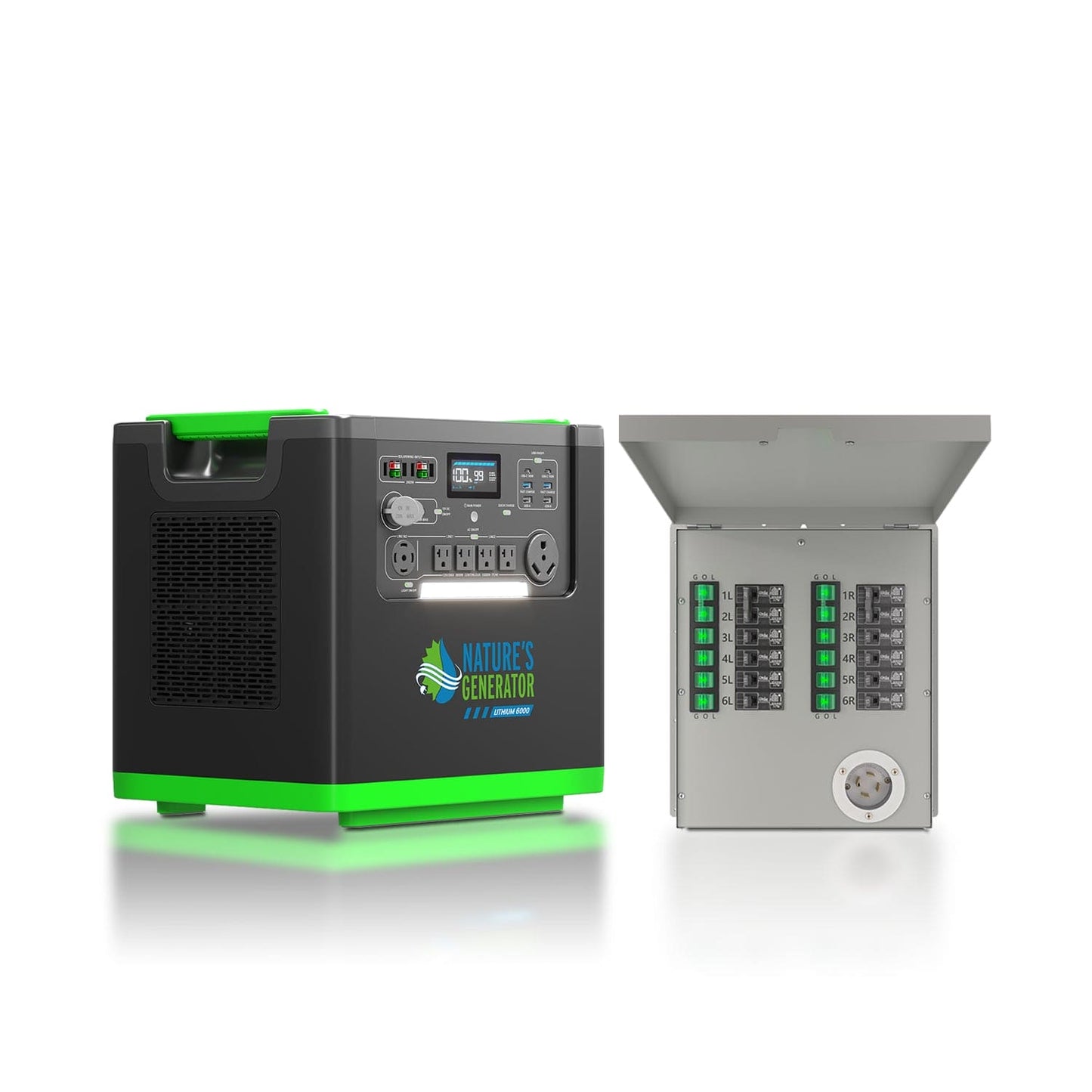 Natures Generator Lithium 6000 with Transfer Switch