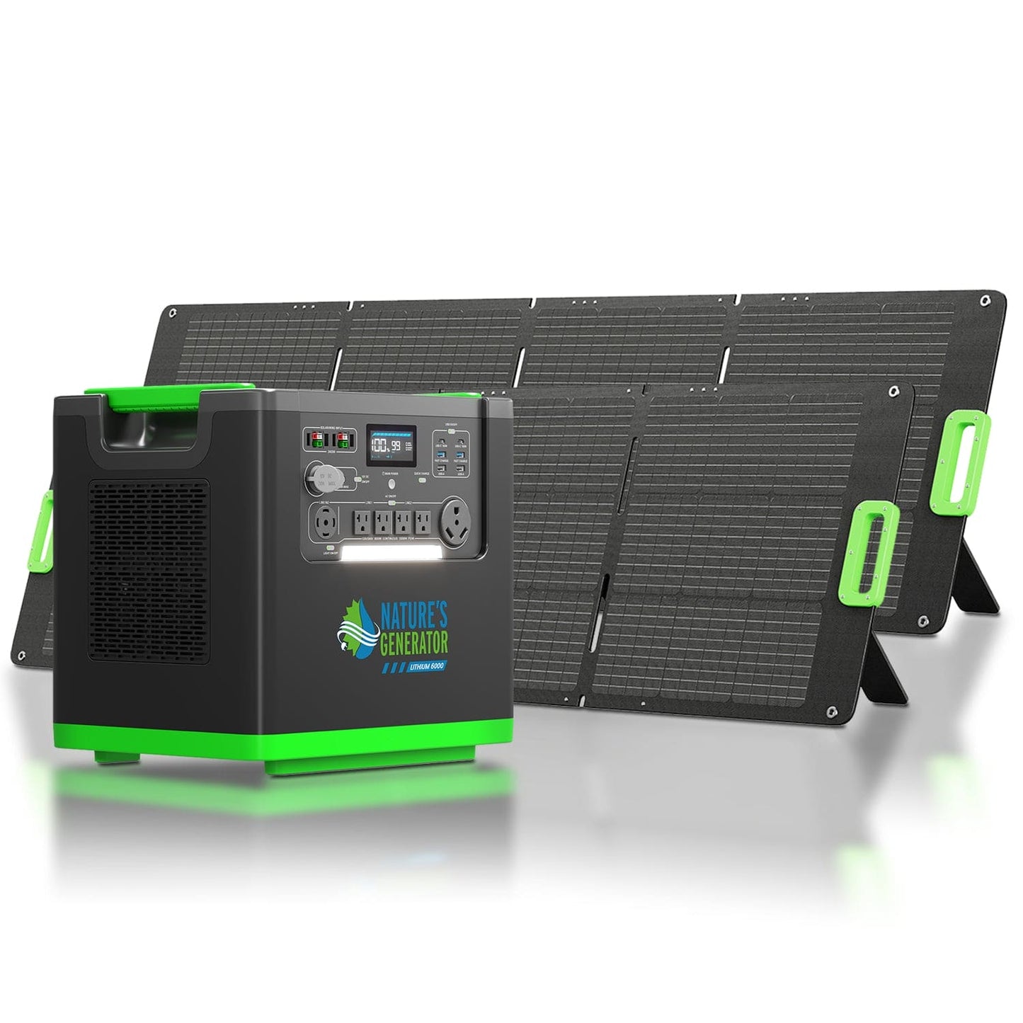 Natures Generator Lithium 6000 with Solar Panel
