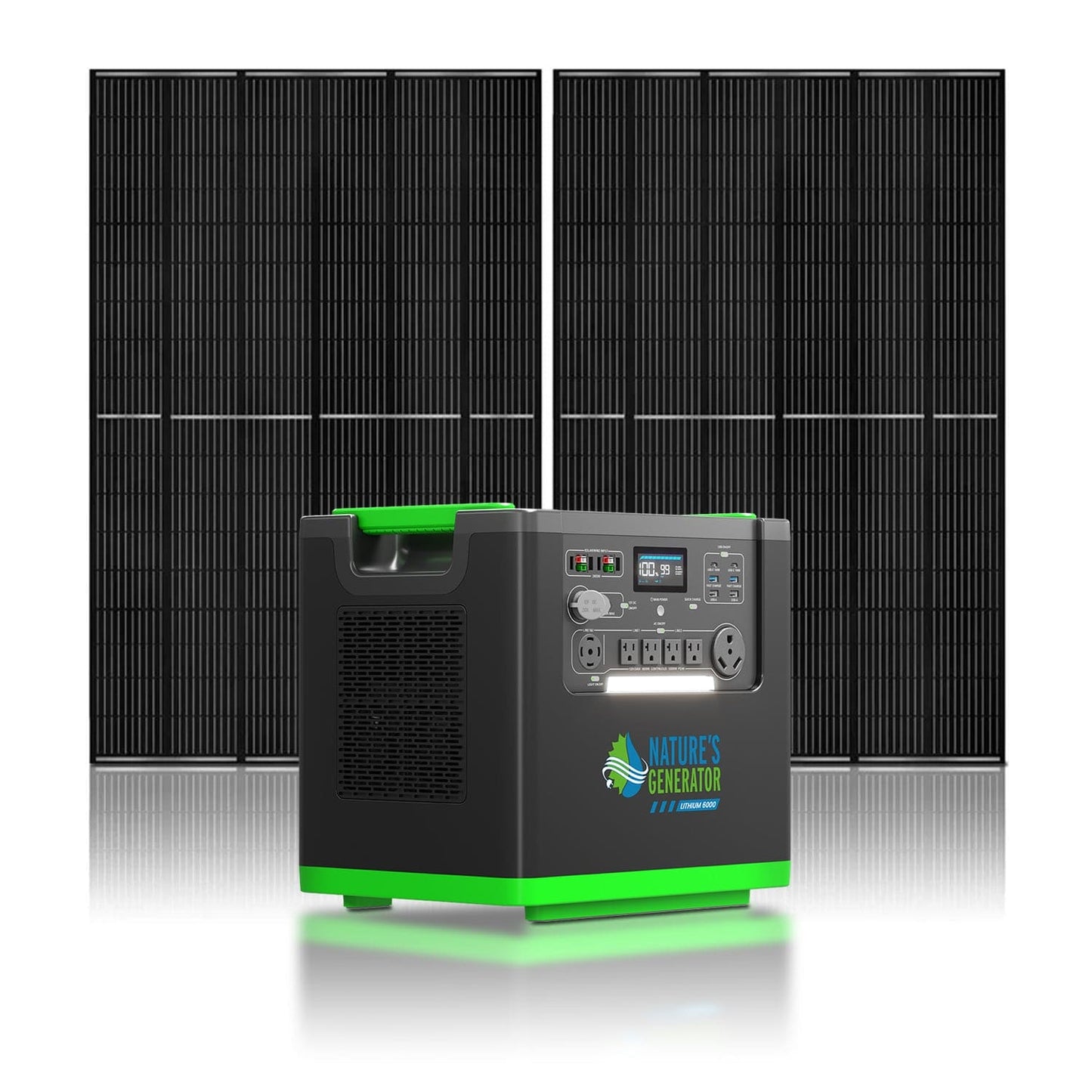 Natures Generator Lithium 6000 with Solar Panel