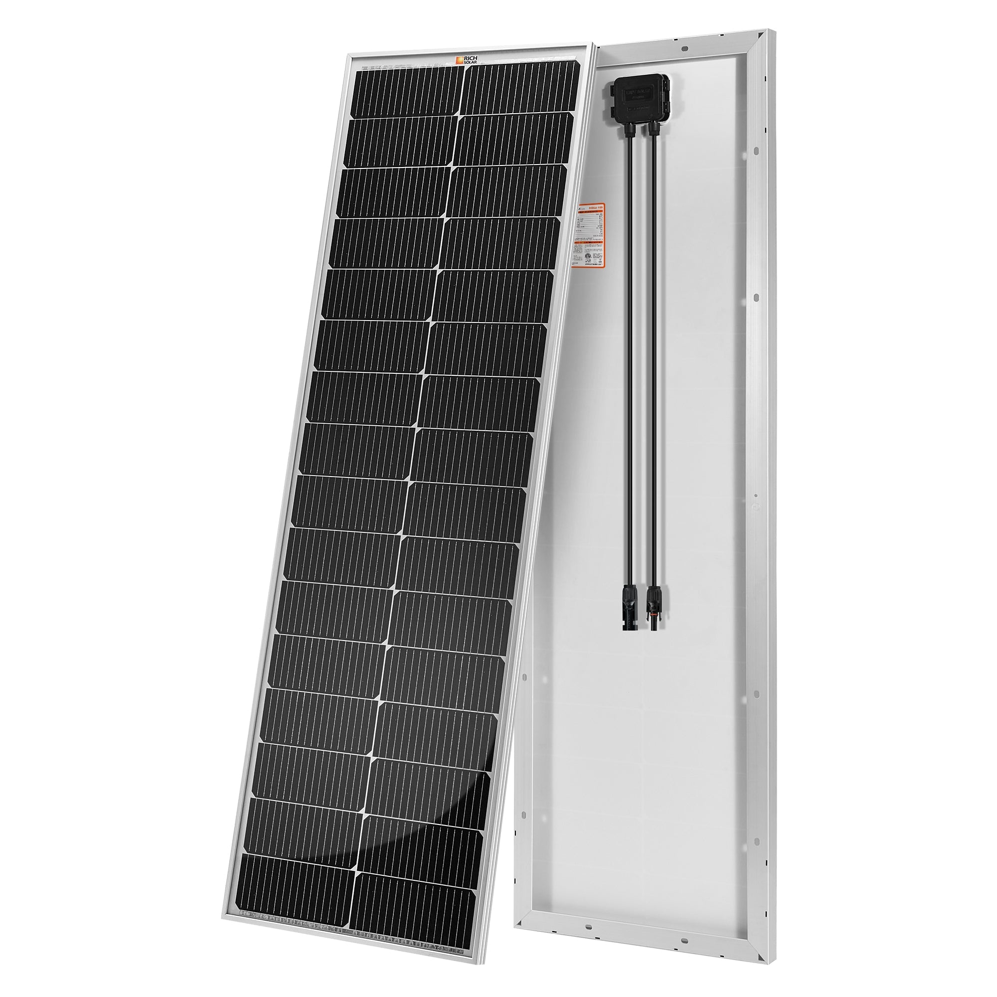 Rich Solar Renogy 100W Slim Solar Panel Compact 12V For Camping Boats