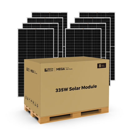 Rich Solar Mega 335 Pro 335 Watt Solar Panel With 25 Year Warranty