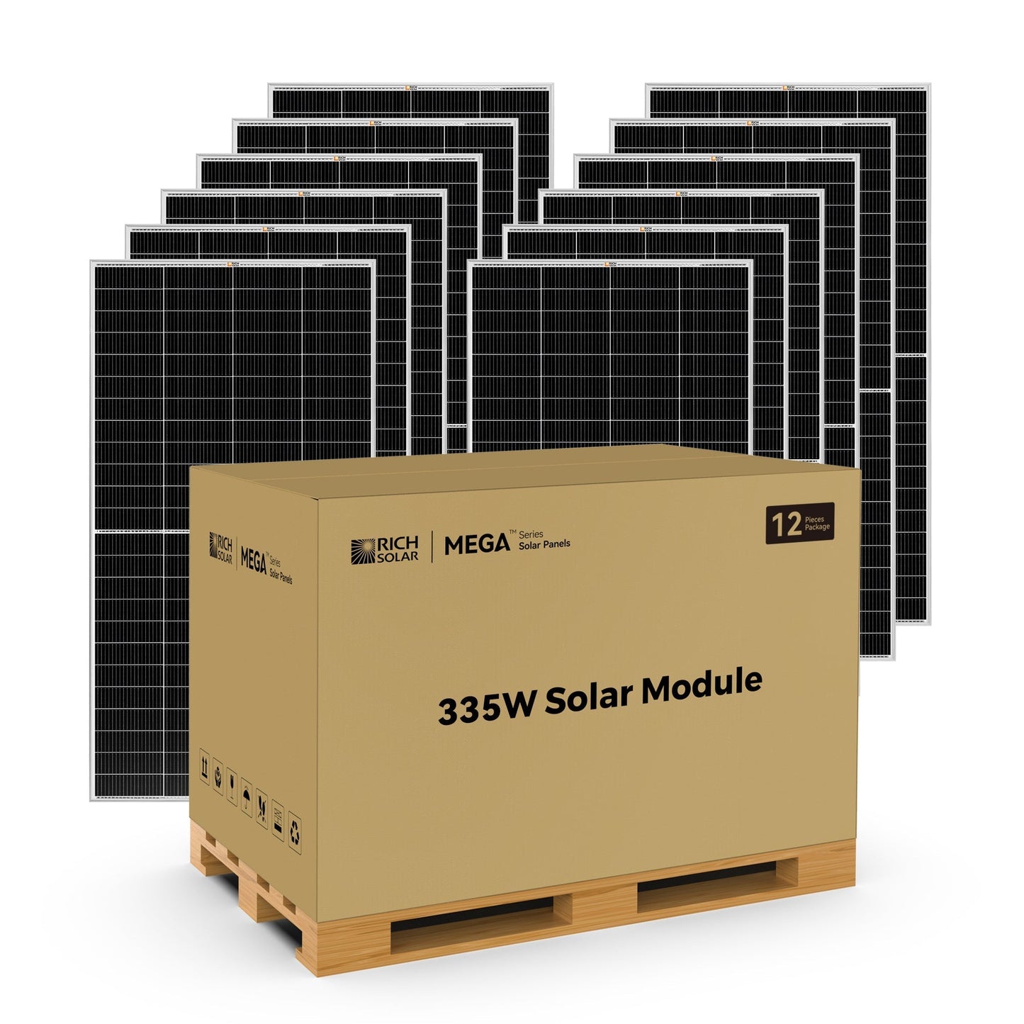Rich Solar Mega 335 Pro 335 Watt Solar Panel With 25 Year Warranty
