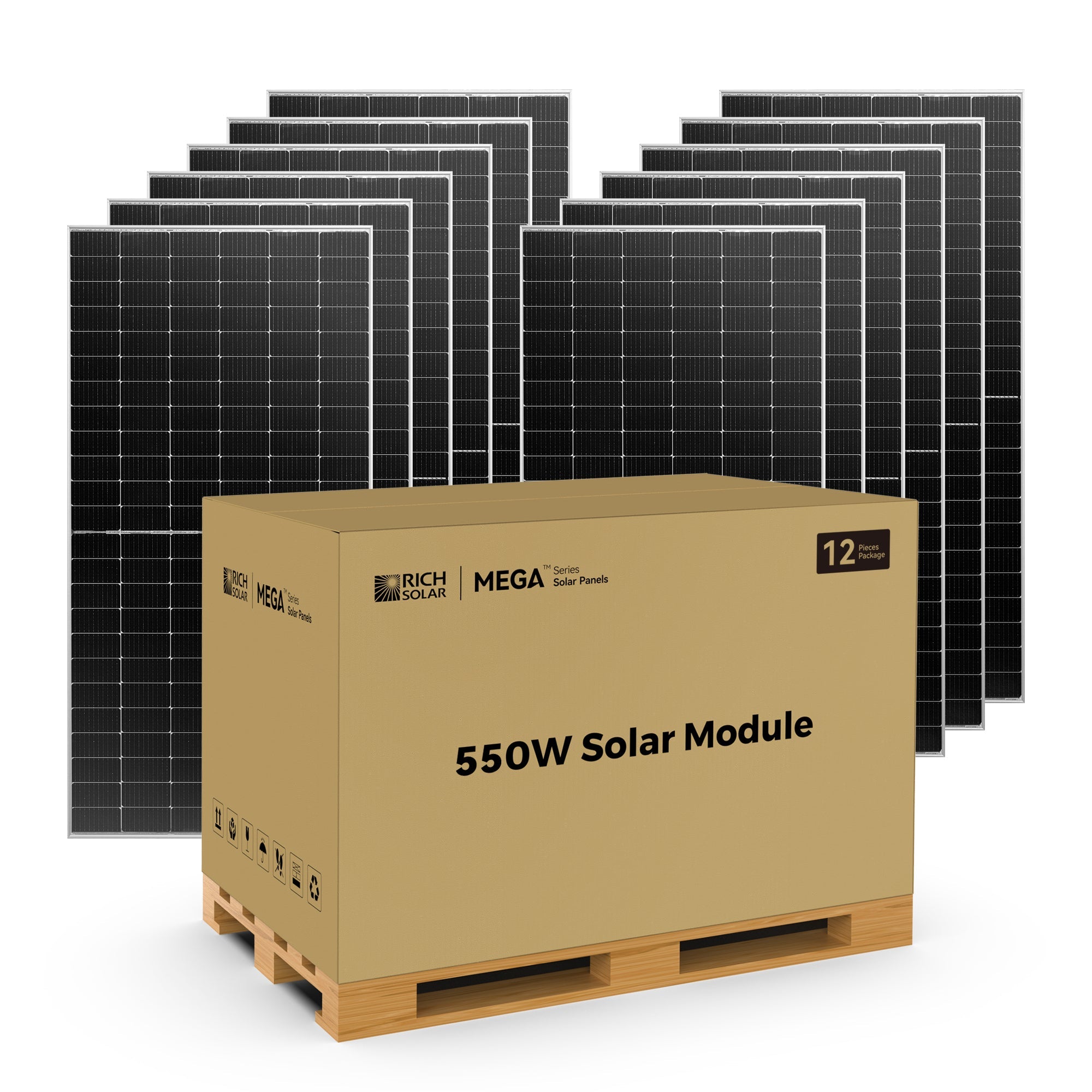 Rich Solar Mega 550 Watt Bifacial Solar Panel With 25 Year Warranty