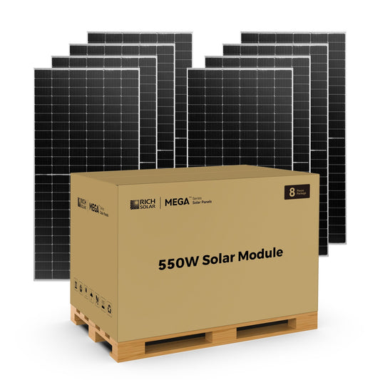 Rich Solar Mega 550 Watt Bifacial Solar Panel With 25 Year Warranty